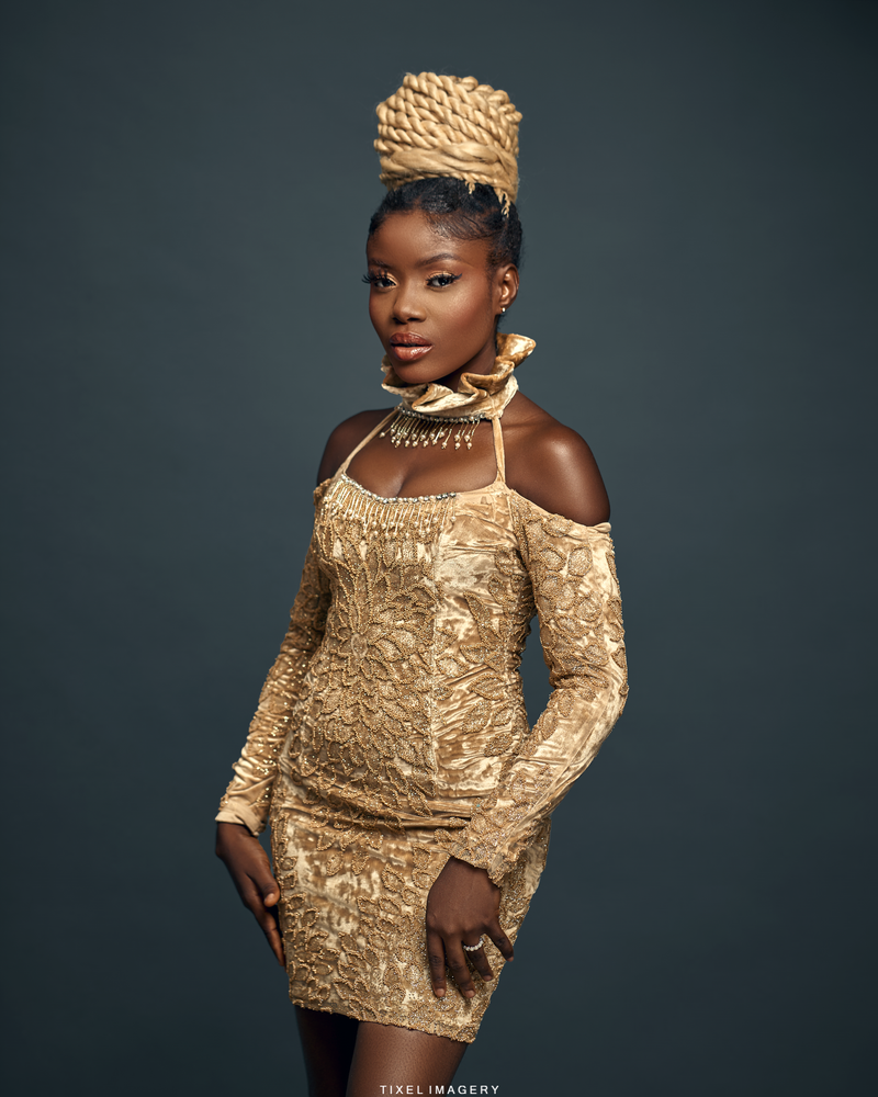 Shinne's Golden Convertible Dress - SHINNE