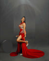 Shinne's Red Evening Dress - SHINNE