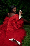 Shinne's Red Tulle Dress - SHINNE