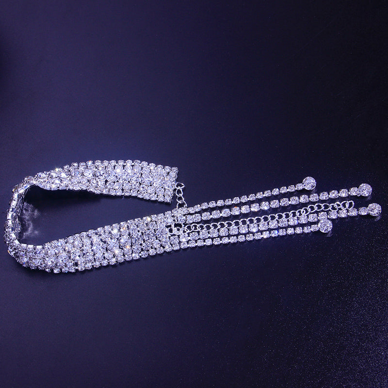 Best-selling bracelet, high-end luxury rhinestone multi-layer tassel full diamond bracelet for women Bracelet - SHINNE
