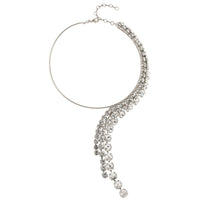 Popular long tassel rhinestone collar fashion multi-layer exaggerated necklace accessories women's necklace - SHINNE