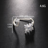 Simple style zircon ring women's flower shape high-end female ring wedding accessories ring - SHINNE