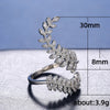European and American alloy geometric olive leaf ring - SHINNE