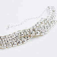 Hot Rhinestone Necklace Personalized Sparkling Multi-layer Twisted Necklace Versatile Accessories - SHINNE