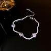 Zircon Flower Love Bracelet High-end Fashion Geometric Bracelet - SHINNE
