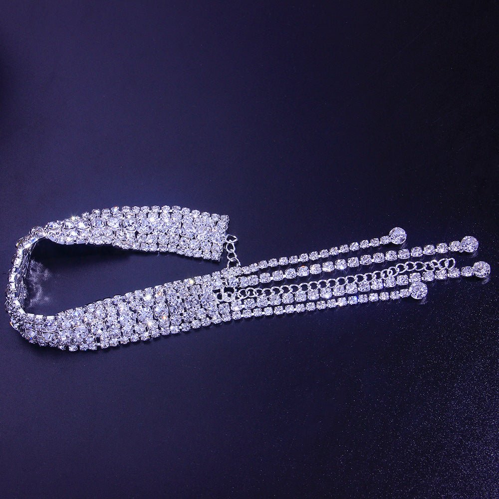 Best - selling bracelet, high - end luxury rhinestone multi - layer tassel full diamond bracelet for women Bracelet - SHINNE