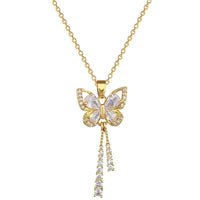 Butterfly Tassel Luxurious Necklace - SHINNE