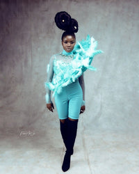 Shinne's Mint Artistic Jumpsuit - SHINNE