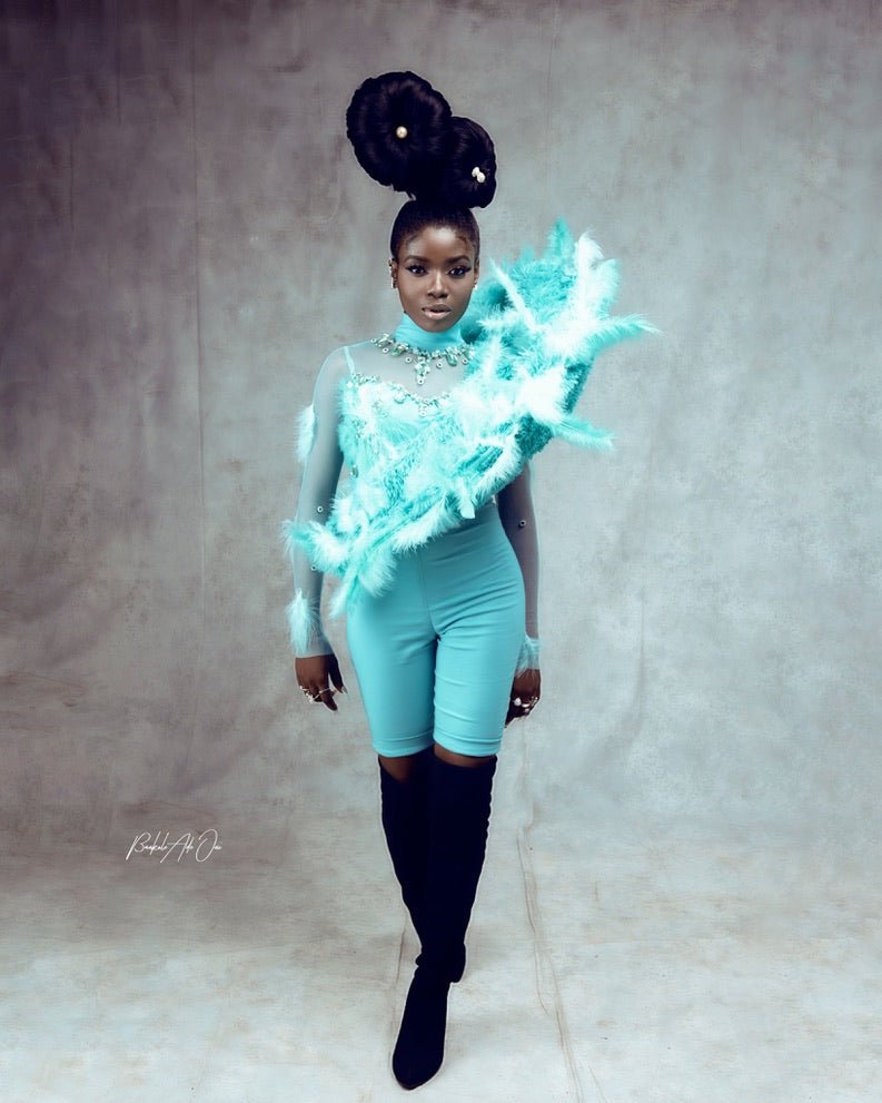 Shinne's Mint Artistic Jumpsuit - SHINNE