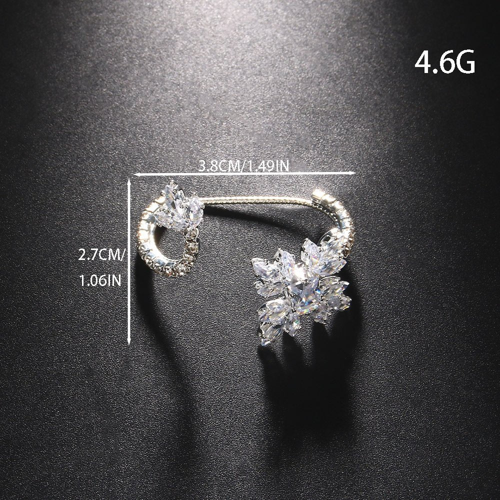 Simple style zircon ring women's flower shape high - end female ring wedding accessories ring - SHINNE