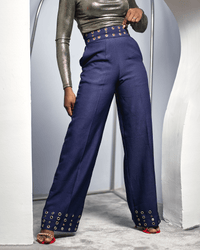 The Luxe Eyelet Pant - SHINNE
