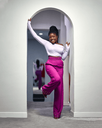 The Luxe Eyelet Pant - SHINNE