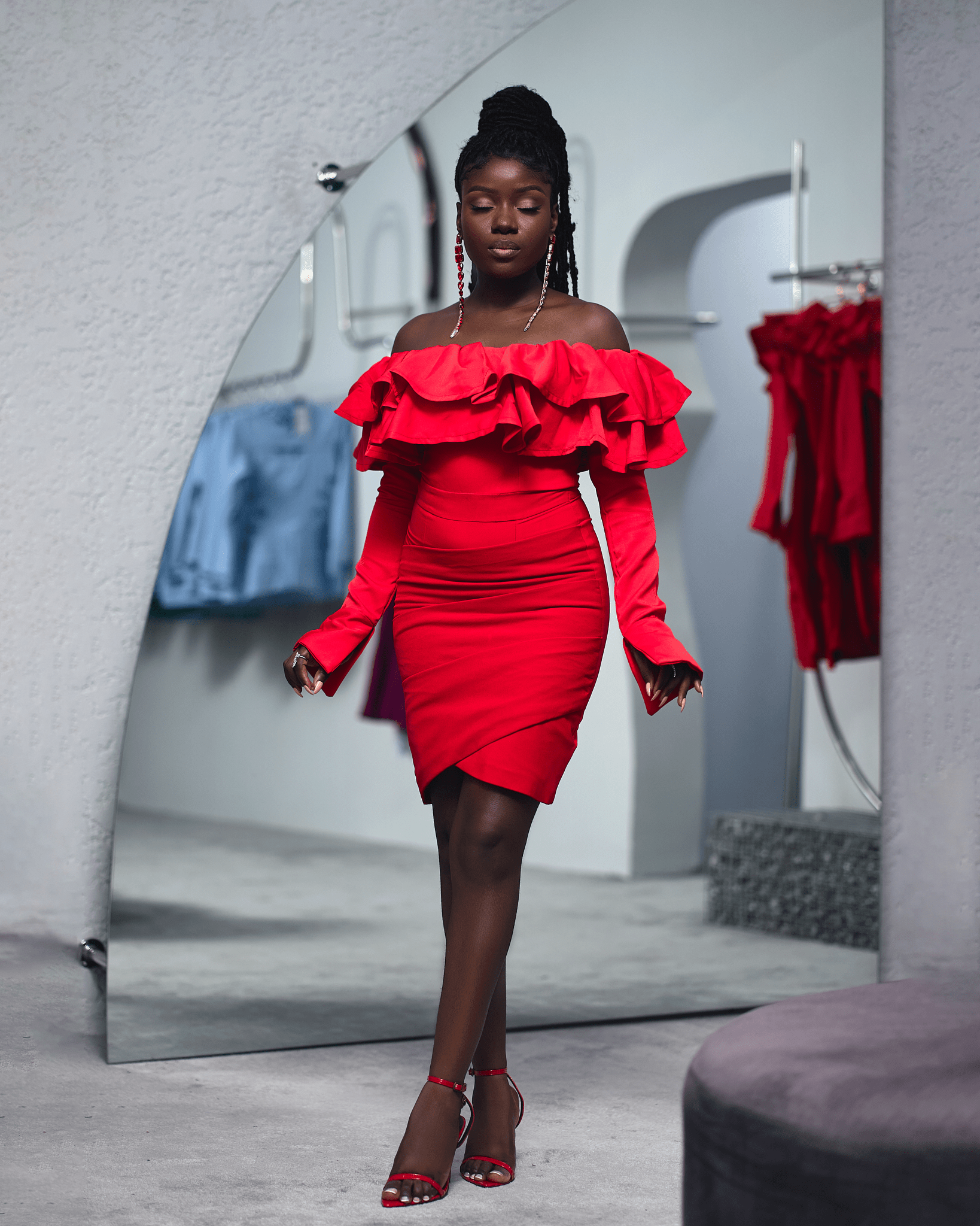 The Scarlet Luxe Dress - SHINNE