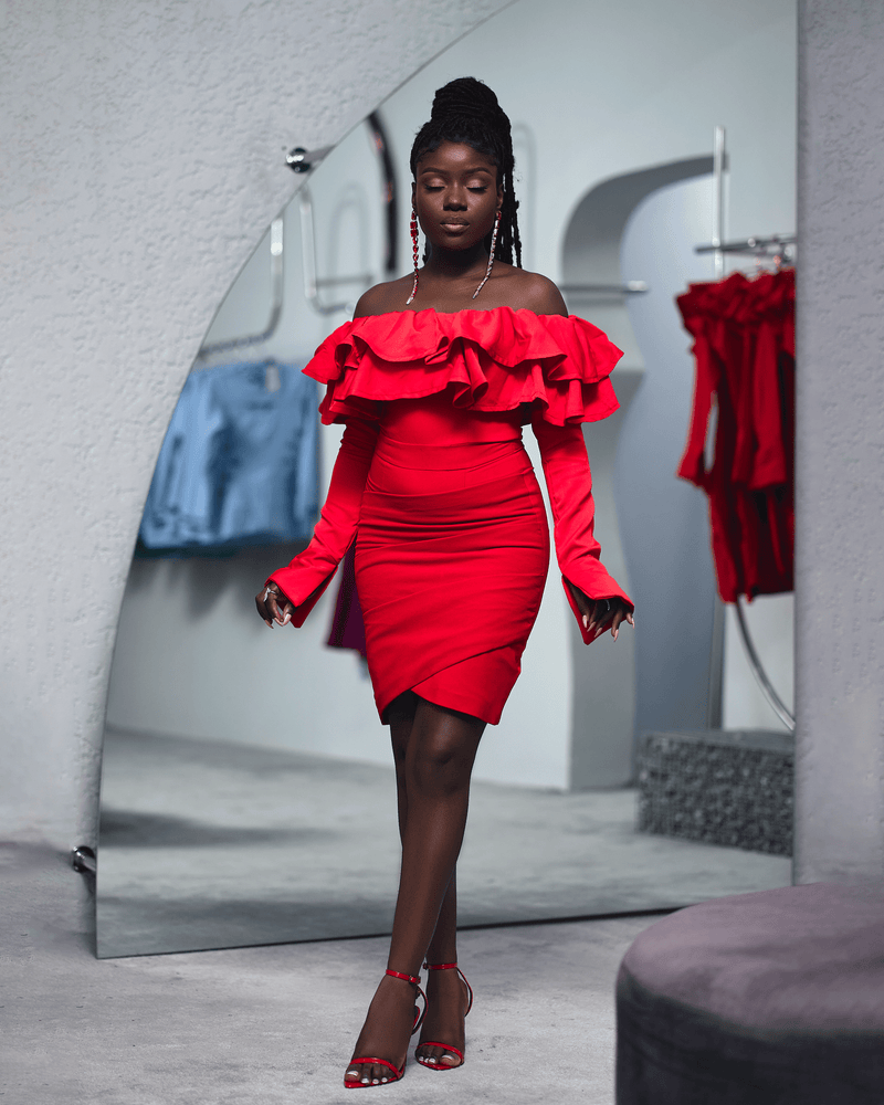 The Scarlet Luxe Dress - SHINNE