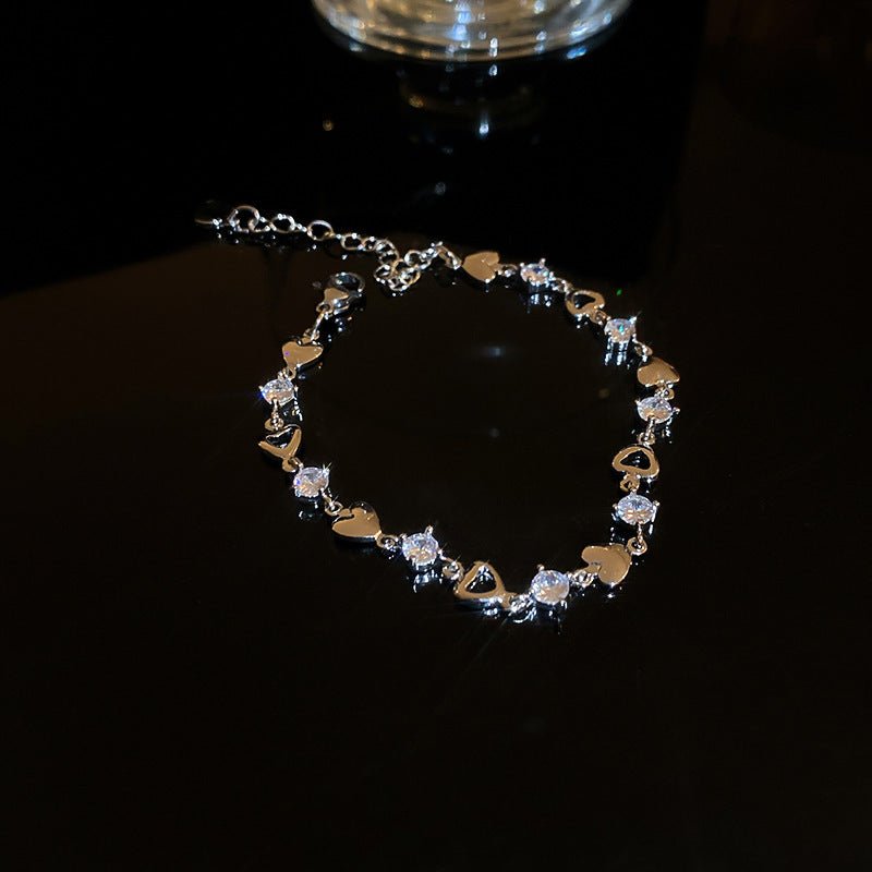 Zircon Edgy Love Bracelet High - end Fashion Geometric Bracelet - SHINNE